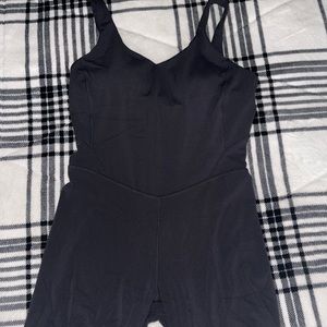 Lululemon align bodysuit 8 inch shorts.